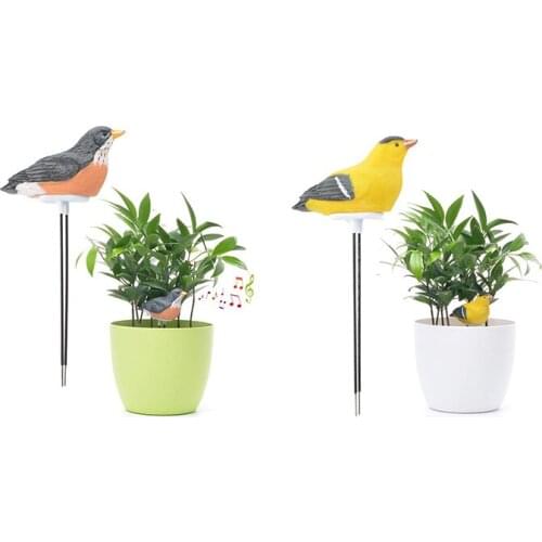New Soil Moisture Meter Watering Alarm Bird Plant Water Tester Hygrometer Sensor Gardening Tool Kit for Planter Water Remind War