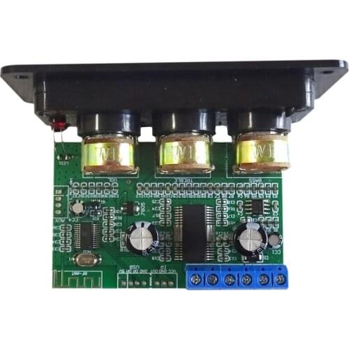 Hot Mini Bluetooth 5.0 Power Amplifier Stereo 2X26W 8 Ohm Speaker Sound Amplifier Treble Bass Tone Adjustment Home Audio Amp