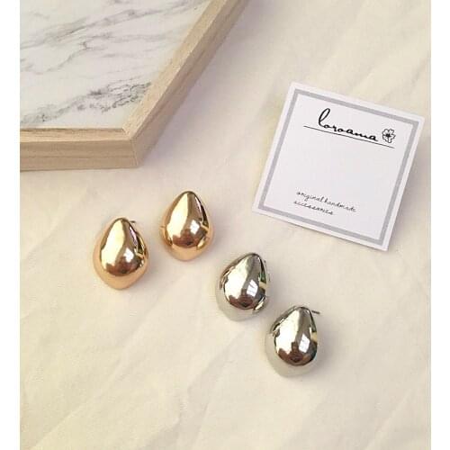 Water Drop Shape Stud Earring Gotic Earrings For Women Vintage Jewelry Geometric Punk Fashion Earrings Party Jewelry