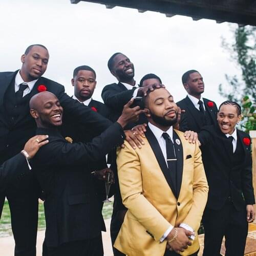 Custom Made Black Bridalgroom Suits 3 Pieces Wedding Party Groom Formal Office Suit