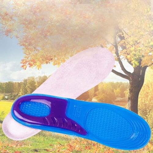 Silicone Non-Slip Gel Soft Sport Shoe Insoles Massaging Insole