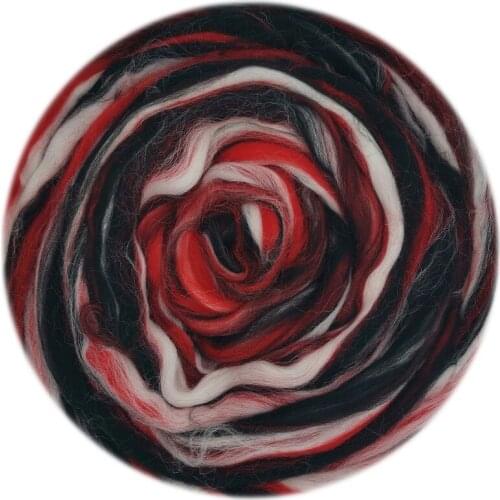 Blended Roving 50g, Needle Felting Wool, Hand Dyed Wool Top, Merino Mixed Natural Wool Roving for Needle Felting Kits (23)