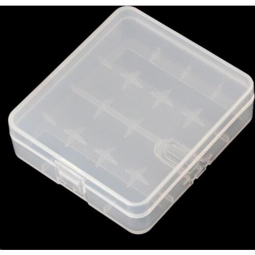Soshine Portable Hard Plastic Case Holder Storage Box for 4 x 18650 Batteries