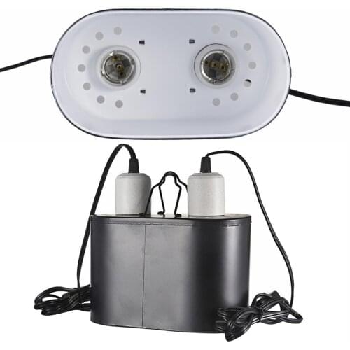Reptile Light Fixture with 1.8m Cable , Duable Dome Cap Lamp Fixture Cover Light