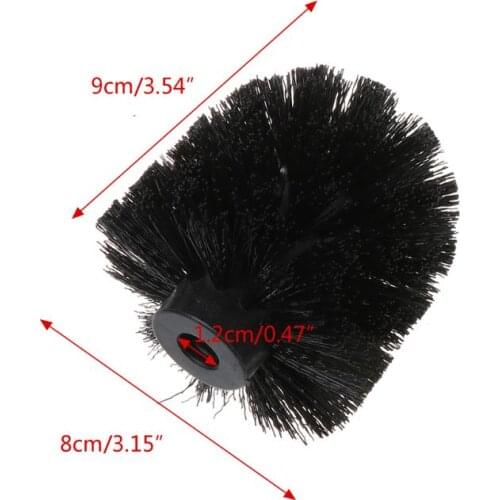 Universal Plastic Toilet Brush Head Replacement White Black Clean Bahroom Tools