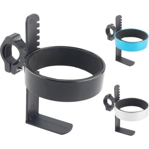 Bicycle Coffee Cup Holder Aluminum Alloy Bike Coffee Drinks Cup Holder Handlebar Mount Bracket Adjustable Cycling Accessories
