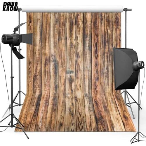 DAWNKNOW Wood Floor Vinyl Photography Background For Newborn New Fabric Polyester Backdrop For Wedding Photo Studio Floor682