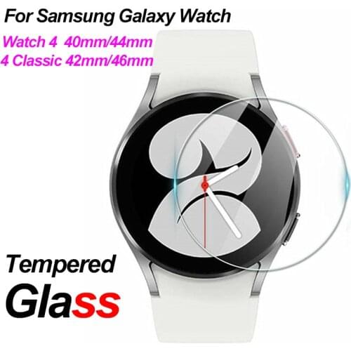 Protective Glass on For Samsung Galaxy Watch 4 40mm 44mm tempered Glass Film Galaxy Watch 4 Classic 42mm 46mm Screen Protector