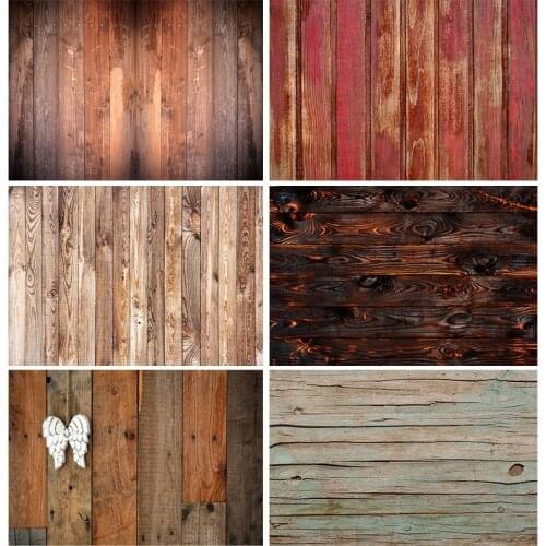 ZHISUXI Vinyl Retro Texture Photo Backdrops Wooden Floor Plank Photography Background for Photo Studio 20103FMB-07