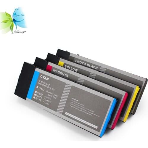 220ml 4 Colors T6141 T6148 T6142 T6143 T6144 Compatible Ink Cartridge Disposable, For Epson 4400 4450 Printer
