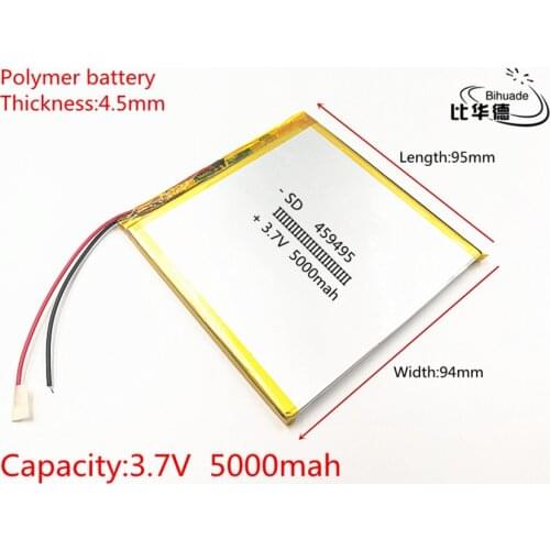 3.7V,5000mAH 459495 (polymer lithium ion battery) Li-ion battery for tablet pc 7 inch 8 inch 9inch
