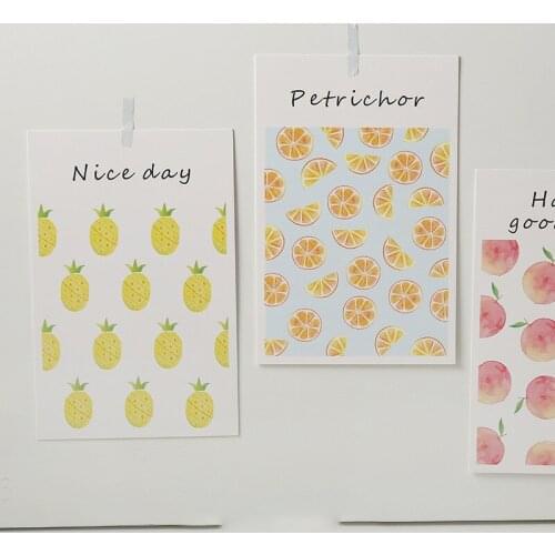 30pcs Fruit Show Today Feeling Style Card As Party Invitation DIY Decoration Gift Card Message Card Postcard