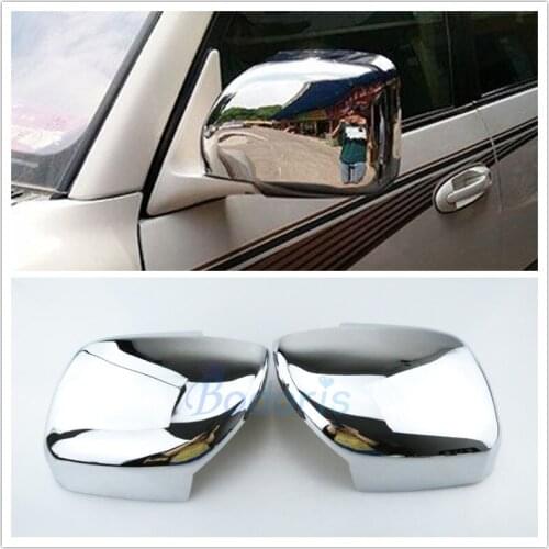 Accessories For Toyota Land Cruiser 100 FJ100 Lexus LX470 1998-2007 Door Mirror Cover Overlay Panel Frame Chrome Car-Styling