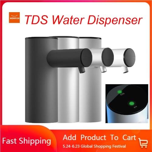 Xiaomi Morfun Automatic TDS Water Dispenser TDS Version Detect Water Testing Quality Digital Display Mini Electric Water Pump