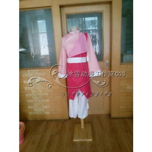 Fullmetal Alchemist May Zhang Cosplay Costume Anime Custom Made Pink Uniform