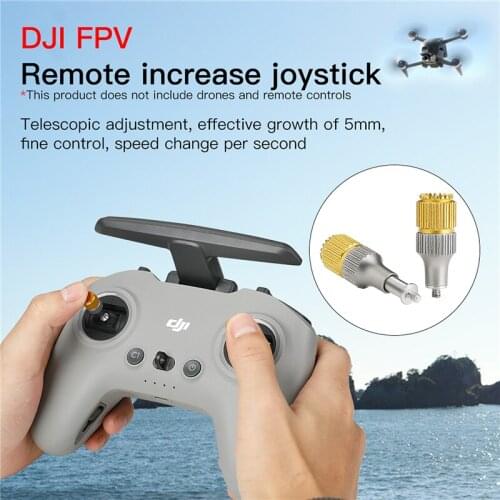 Controller Sticks for DJI FPV Accessories Length Adjustable Heightening Thumb Rocker Increase Joystick Drone Aluminum Alloy