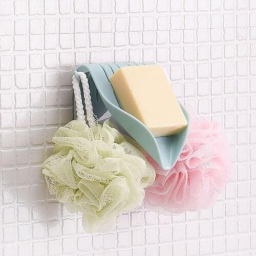 Soap Box Wall-mounted Multifunctional Ventilation PP Plastic Waterfall Drain Soap Saver Easy to Install Easy to Clean for Toile