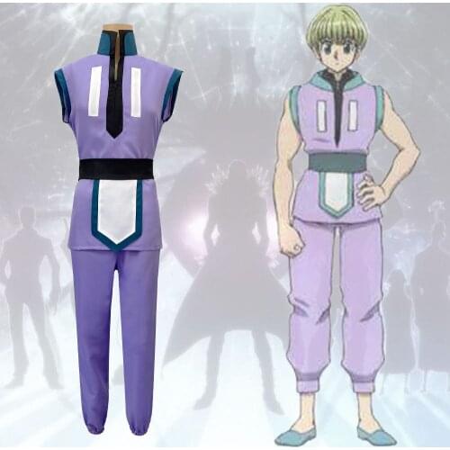Anime Hunter x Hunter Shalnark Cosplay Costume Top Pants Halloween Christmas Party Carnival Outfit for Adult Men Women