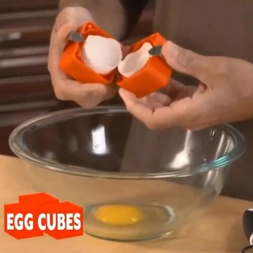 Egg Shell Cracker Easy Separator Creativity Handheld Egg Opener Egg Breaker Kitchen Gadget Tool With Safe Quick Separation Eggs