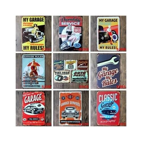 Sexy Lady Iron Painting Garage Bar Cafe Metal Tin Signs Rods Pin Up Wall Plate Stickers Plaques Posters Home Gym Vintage Decor