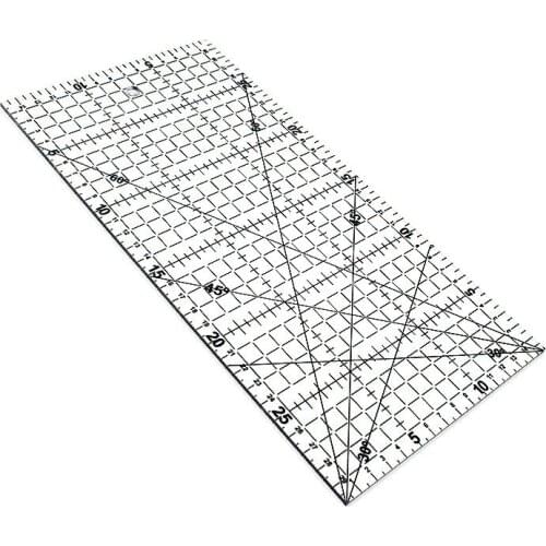 Multifunction Transparent Sewing Patchwork Ruler DIY Quilting Patchwork Drawing DIY Stationery Ruler Office Supplies 30 * 15cm