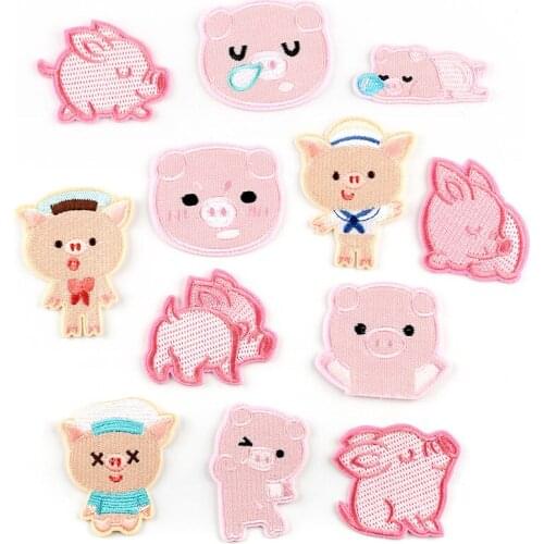 New Cute Cartoon Animal Embroidery Patch DIY Childrens Clothing Accessories with Adhesive Ironing Stickers Jewelry Accessories