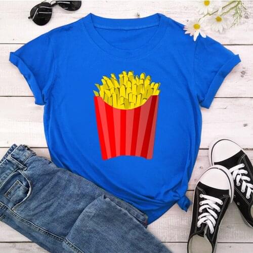 Potato Chips New T-shirts For Women Harajuku Summer T Shirt Fashion Tops Printed Female T-shirt Casual Tee TX8253