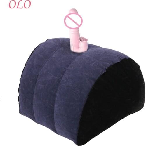 OLO Inflatable Sex Aid Pillow Adult Games For Women Masturbation Position Cushion Flocking Sex Furniture Adult Products