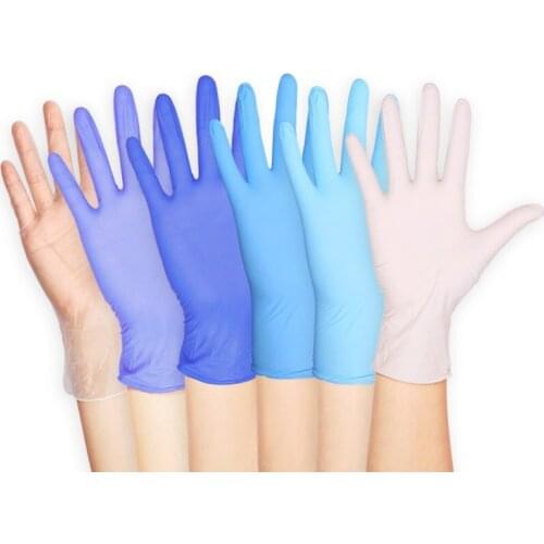 20 PIECES/10 PAIRS NITRILE DISPOSABLE GLOVES POWDER LATEX FREE TATTOO MECHANIC VALETING