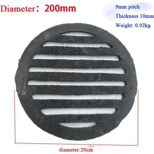 1 cast iron grate for pancake barbecue grill oven dried plum fireplace biomass pellet stove drain 20/22/23/25/30cm 5mm pitch