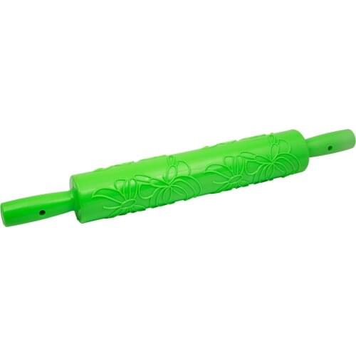 Sugarcraft Non-Stick Plastic Cake Rolling Pin Fondant Embossing Cake Dough Roller For Molds Baking Cake Decoration Kitchen Tools