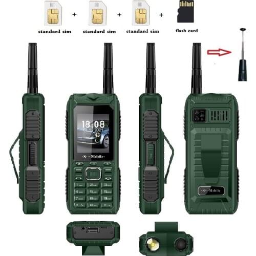 S555 Three Cards Three Standby Outdoor Mobile Phone Standby Long Can Pull Up Antenna Signal Strongly Send Waist Clip