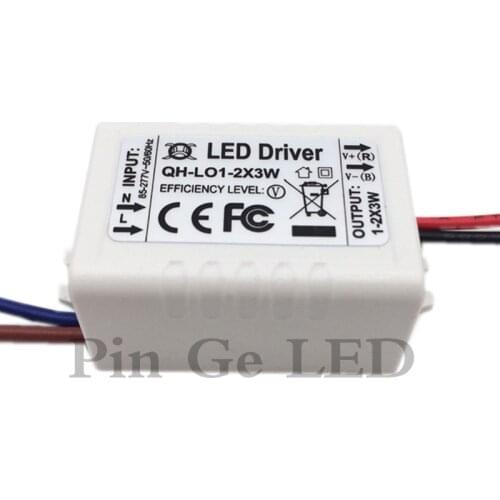 5PCS Constant Current LED Driver 1-2x3W 600mA 3-7V 3W 6W 3 6 W Watt External Lamp Light COB Power Supply Lighting Transformer