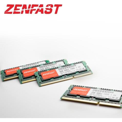 ZENFAST DDR3 4GB 8GB 1333Mhz 1600Mhz SO-DIMM 1.5V Notebook RAM 204Pin Laptop Memory sodimm