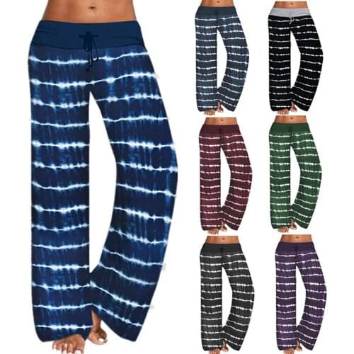 Womens Trousers Sweatpants Bandage Skin-friendly Durable Women Printed Trousers Spring Casual Loose Pants 7 Colors