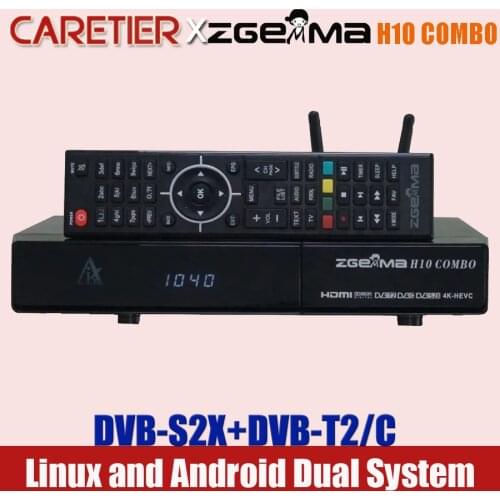2021 new ZGEMMA H10 Dual System DVB-S2X+DVB-T2/C combo tuner built-in 4K UHD Satellite TV Receiver stock now