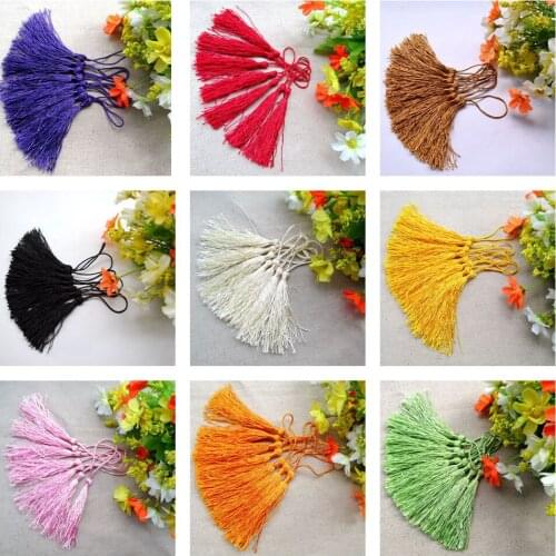 100pcs/lot about 4.9inch/12.5cm More color polyester Charm tassel for home decore curtain fitting bookmark curtains