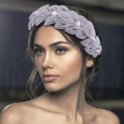 100% Handmade Leaves Design Vintage Women High Quality Wedding Bridal Hair Accessories Party Tiaras and Crown Party Headpieces