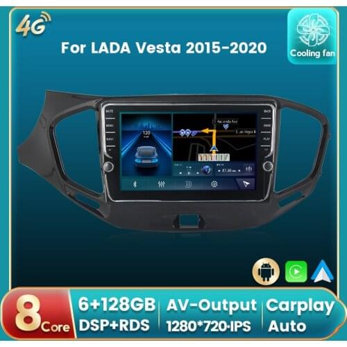 Android 11 DSP RDS Car Radio Auto Multimedia DVD Player For LADA Vesta 2015-2020 GPS Navigation Auto carplay IPS BT