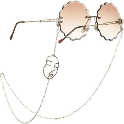 Fashion Chic Women Eyeglass Chains Sunglasses Reading Smiley face Glasses Chain Eyewears Cord Holder neck strap Rope
