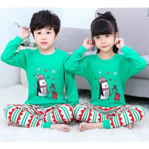 Kids Christmas Pajamas Children Sleepwear Baby Pajamas Sets Boys Girls Halloween Pyjamas Pijamas Cotton Nightwear Kids Clothes