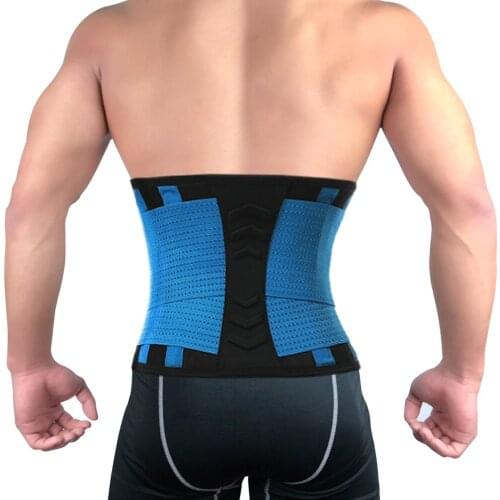 Breathable Medical Therapy Back Waist Support Belt Lumbar Brace Massage Band Health Care Posture Corrector Belt Pain Relief