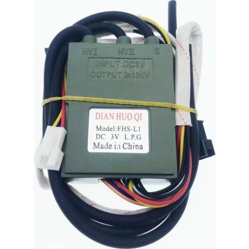 Total 17 wires Universal DC 3V Gas stove Double ignition with Temperature control and display Pulse igniter 1PCS