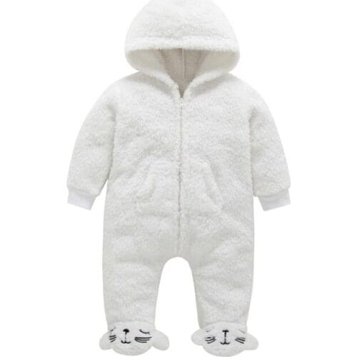 Newborn Baby Winter Warm Long Sleeve Baby Romper 100% Cotton Home Sleeping Baby Girl Boy Clothing1