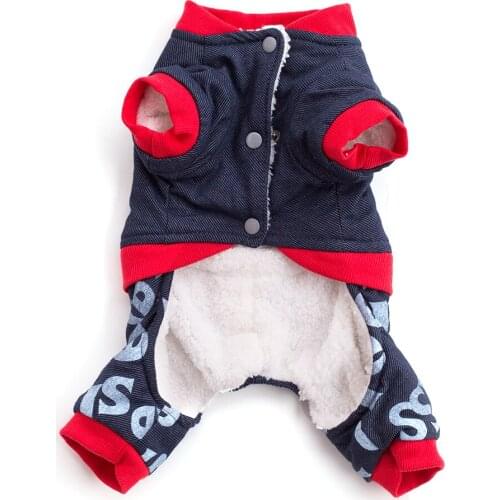 Pet Dog Costume Clothing For Autumn Winter Outdoor Dog Onesies Four-Legged Clothes Dog Clothes Pet Warm Coat