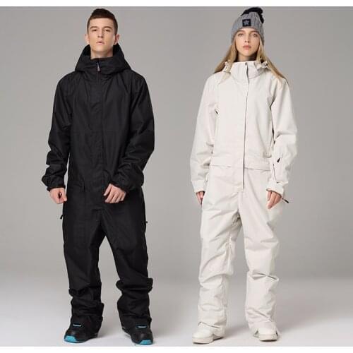 Ski Jumpsuit Men Women Ski Suit Windproof Waterproof Snow Set Female Male Winter Outdoor Skiing Snowboarding Jacket And Pants