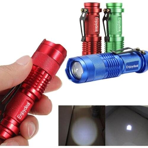 Mini led Flashlight Zoomable Q5 2000 LM Tactical AA/14500 Battery Lanterna LED Flashlight Portable Camping Lantern Torch zakLamp