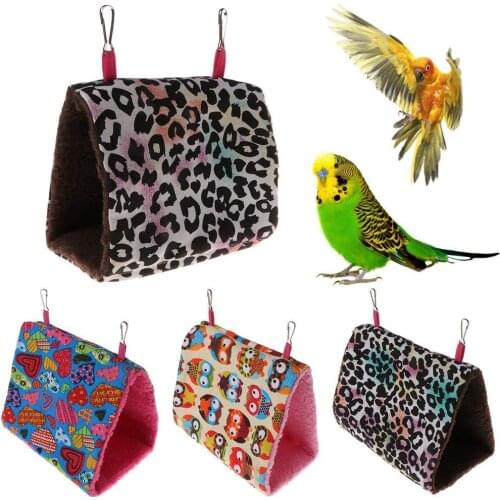 New peony parrot small sun hammock bird nest Warm padded triangle Birds Nest Warm and comfortable