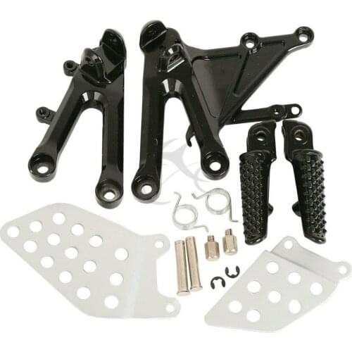 Motorcycle Front Footrest Foot Pegs Bracket Set For HONDA CBR1000RR 2004-2007 2005 2006