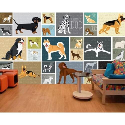 Drop Shipping Custom Wallpaper Mural Hand Drawn Hospital Clinic Fashion Pet Shop Beauty Salon Background Wall Painting Deco